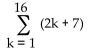 <strong>Find the sum of the sequence. </strong> A) 400 B) 384 C) 53 D) 272