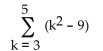 <strong>Find the sum of the sequence. </strong> A) -15 B) 23 C) 10 D) -3