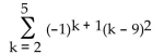 <strong>Find the sum of the sequence. </strong> A) -1,914 B) 126 C) -22 D) -126