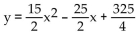 <strong>Write the word or phrase that best completes each statement or answers the question. A company has sales (measured in millions of dollars) of 50, 60, and 75 during the first three consecutive years. Find a quadratic function that fits these data, and use the result to predict the sales during the fourth year. Assume that the quadratic function is of the form y = ax2 + bx + c</strong> A) 45; sales during the fourth year = $95 million B) 15; sales during the fourth year = $95 million C) 40; sales during the fourth year = $180 million D) ; sales during the fourth year = $151.25 million
