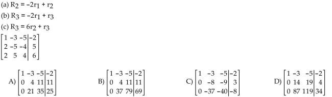 Perform the row operation(s) on the given augmented matrix.