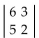 <strong>Find the value of the determinant. </strong> A) -3 B) 3 C) 27 D) 8