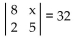 Solve for x.
