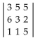 <strong>Find the value of the determinant. </strong> A) -106 B) 256 C) -86 D) 86