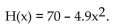 <strong>Solve the problem. If a rock falls from a height of 70 meters on Earth, the height H (in meters) after x seconds is approximately When does the rock strike the ground? Round to the nearest hundredth, if necessary.</strong> A) 14.29 sec B) 2.92 sec C) 3.78 sec D) 1.71 sec