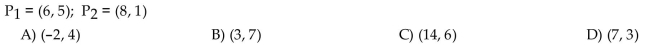 Find the midpoint of the line segment joining the points    <div style=padding-top: 35px> 