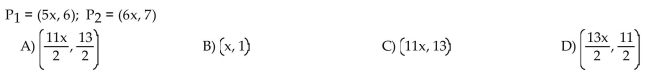 Find the midpoint of the line segment joining the points    <div style=padding-top: 35px> 