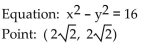 <strong>Determine whether the given point is on the graph of the equation.  </strong> A) Yes B) No <div style=padding-top: 35px> 