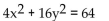 <strong>List the intercepts for the graph of the equation.  </strong> A) (-16, 0), (0, -4), (0, 4), (16, 0) B) (-4, 0), (-16, 0), (16, 0), (4, 0) C) (-4, 0), (0, -2), (0, 2), (4, 0) D) (-2, 0), (-4, 0), (4, 0), (2, 0) <div style=padding-top: 35px> 