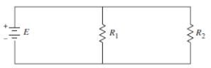 <strong>When two resistors of resistances R _ { 1 } and R _ { 2 } are connected in parallel (see figure), the total resistance R satisfies the equation \frac { 1 } { R } = \frac { 1 } { R _ { 1 } } + \frac { 1 } { R _ { 2 } } . Find R _ { 1 } for a parallel circuit in which R _ { 2 } = 7 ohms and R must be at least 1 ohm. </strong> A) R _ { 1 } \leq 7 \text { ohms } B) R _ { 1 } < 7 \text { ohms } C) R _ { 1 } \geq \frac { 7 } { 6 } \text { ohms } D) R _ { 1 } > 7 \mathrm { ohms } E) R _ { 1 } = \frac { 7 } { 6 } \text { ohms }