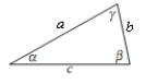  In the figure,  \alpha   and  \beta  are positive angles.       A = 3, b = 12 Use  \alpha   = arcsin(0.25sin \beta ) to write c as a function of  \beta .   
