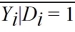 <strong>When running an experiment, suppose we assume the participants in the experiment are a random sample of the population. Let Y<sub>i</sub> be the outcome for individual i and let D<sub>i</sub> equal one if individual i receives the treatment and zero otherwise. What does the assumption of a random treatment imply?</strong> A) - approximates E(Y<sub>i</sub>) B) approximates E(Y<sub>i</sub>|D<sub>i</sub> = 1) - E(Y<sub>i</sub>|D<sub>i</sub> = 0) C) - = 0 D) Selection Bias = 0