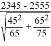 <strong>Suppose you wanted to determine if you should reject the null hypothesis that running a playing fast tempo (as opposed to slow) music in your store has no effect on sales. On 65 randomly selected days with fast tempo music on the average store sales is $2,345 with a sample standard deviation of 45, while on 75 randomly selected days with slow tempo music on the average store sales is $2,555, with a sample standard deviation of 65. What would be the proper t-stat for this hypothesis test?</strong> A) B) C) D)