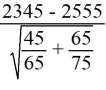 <strong>Suppose you wanted to determine if you should reject the null hypothesis that running a playing fast tempo (as opposed to slow) music in your store has no effect on sales. On 65 randomly selected days with fast tempo music on the average store sales is $2,345 with a sample standard deviation of 45, while on 75 randomly selected days with slow tempo music on the average store sales is $2,555, with a sample standard deviation of 65. What would be the proper t-stat for this hypothesis test?</strong> A) B) C) D)