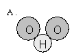 Which of the following is an accurate representation of a water molecule?