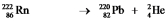 <strong>Which one of the following equations correctly represents alpha decay of ?</strong> A) B) C) D) E)