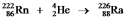 <strong>Which one of the following equations correctly represents alpha decay of ?</strong> A) B) C) D) E)
