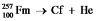 Fill in missing sub- and superscripts for all particles to complete the following equation for alpha decay.
