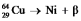 Fill in missing sub- and superscripts for all particles to complete the following equation for positron decay.
