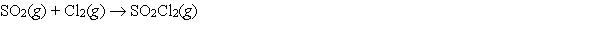 <strong>Sulfuryl dichloride is formed when sulfur dioxide reacts with chlorine. The data refer to 298 K. What is the value of \Delta G \degree for this reaction at 600 K?</strong> A) -162.8 kJ B) -40.1 kJ C) -28.4 kJ D) 28.4 kJ E) 162.8 kJ