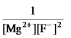 <strong>Write the ion product expression for magnesium fluoride, MgF<sub>2</sub>.</strong> A) B) C) D) E)