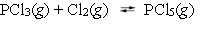 The equilibrium constant K<sub>c</sub> for the reaction is 49 at 230 \degree C. If 0.70 mol of PCl<sub>3</sub> is added to 0.70 mol of Cl<sub>2</sub> in a 1.00-L reaction vessel at 230 \degree C, what is the concentration of PCl<sub>3</sub> when equilibrium has been established?