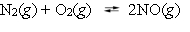 Nitric oxide is formed in automobile exhaust when nitrogen and oxygen in air react at high temperatures. The equilibrium constant K<sub>p</sub> for the reaction is 0.0025 at 2127 \degree C. If a container is charged with 8.00 atm of nitrogen and 5.00 atm of oxygen and the mixture is allowed to reach equilibrium, what will be the equilibrium partial pressure of nitrogen?