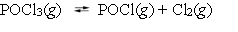 The reaction system is at equilibrium. Which of the following statements describes the behavior of the system if the partial pressure of chlorine is reduced by 50%?