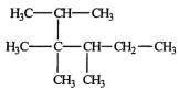 <strong>Select the correct name for this compound. </strong> A) 2-isopropyl-2,3,4-trimethylbutane B) 2-isopropyl-2,3-dimethylpentane C) 2,3,3,4-tetramethylhexane D) 1,1,2,2,3-pentamethylpentane E) None of these choices is correct.
