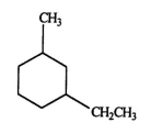 <strong>Select the correct name for the following compound. </strong> A) 1-ethyl-3-methylcyclohexane B) 1-methyl-5-ethylcyclohexane C) meta-ethylmethylcyclohexane D) meta-ethylmethylbenzene E) 3-ethyltoluene