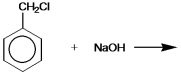 <strong>Identify the principal organic product when benzyl chloride reacts with aqueous sodium hydroxide. </strong> A) B) C) D) E) None of these choices is correct.