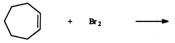 <strong>Identify the products for the reaction between cycloheptene and bromine. </strong> A) B) C) D) E) None of these choices is among the products of the reaction.
