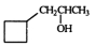 <strong>Identify the organic product when 3-cylcobutyl-1-propanol reacts with excess potassium dichromate in sulfuric acid. </strong> A) B) C) D) E) None of these choices is the organic product of the reaction.