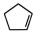 <strong>Identify the organic product when cyclopentanol reacts with sulfuric acid. </strong> A) B) C) D) E) None of these choices is the organic product of the reaction.