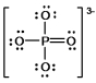 In the following Lewis structure for phosphate, phosphorus has a formal charge of ____ and an oxidation number of ____.
