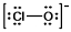 The formal charges on Cl and O in the structure shown for the ClO<sup>¯</sup> ion are, respectively: