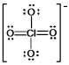 The formal charge on Cl in the structure shown for the perchlorate ion is:
