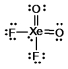 What is the molecular shape of XeO<sub>2</sub>F<sub>2</sub> as predicted by the VSEPR theory?