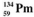 The isotopes of promethium, and <sub> </sub> <sub> </sub>are unstable, and lie on opposite sides of the line of stability. Which of the following combinations is most likely to represent the type of decay for these isotopes?