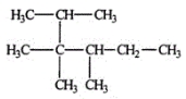 <strong>Select the correct name for the following compound. </strong> A) 2-isopropyl-2,3,4-trimethylbutane B) 2-isopropyl-2,3-dimethylpentane C) 2,3,3,4-tetramethylhexane D) 1,1,2,2,3-pentamethylpentane E) None of these choices are correct.