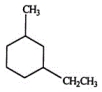 <strong>Select the correct name for the following compound. </strong> A)1-ethyl-3-methylcyclohexane B) 1-methyl-5-ethylcyclohexane C) meta-ethylmethylcyclohexane D) meta-ethylmethylbenzene E) 3-ethyltoluene