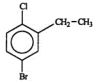 <strong>Select the correct name for the following compound. </strong> A) para-bromochloro-2-ethylbenzene B) 4-bromo-1-chloro-2-ethylbenzene C) 5-bromo-2-chloro-1-ethylbenzene D) 1-bromo-4-chloro-3-ethylcyclohexene E) 4-bromo-1-chloro-2-ethylcyclohexane