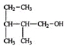 <strong>Select the correct name for the following compound. </strong> A) 3-ethyl-2,3-dimethyl-1-propanol B) 2,3,4-trimethyl-1-butanol C) 2,3-dimethyl-1-pentanol D) 3,4-dimethyl-5-pentanol E) 2,3-dimethyl-1-pentanal