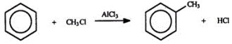 <strong>Benzene will react with chloromethane in the presence of a catalyst to produce toluene and hydrogen chloride. Select the correct reaction type for the process. </strong> A) addition B) elimination C) substitution D) oxidation E) reduction