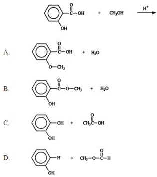 <strong>Identify the products of the following reaction. </strong> A) A B) B C) C D) D E) None of these choices are correct.