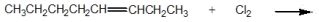Identify the products of the reaction of 3-octene with chlorine.