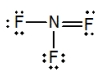 <strong>Select the correct Lewis structure for nitrogen trifluoride, NF<sub>3</sub>.</strong> A) B) C) D) E)