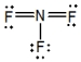 <strong>Select the correct Lewis structure for nitrogen trifluoride, NF<sub>3</sub>.</strong> A) B) C) D) E)