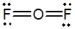 <strong>Oxygen difluoride is a powerful oxidizing and fluorinating agent. Select its Lewis structure.</strong> A) B) C) D) E) None of these choices are correct.