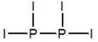 <strong>Select the best Lewis structure for P<sub>2</sub>I<sub>4</sub>.</strong> A) B) C) D) E) None of these choices are correct.